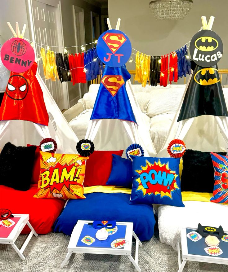 Pijamada Superheroes
